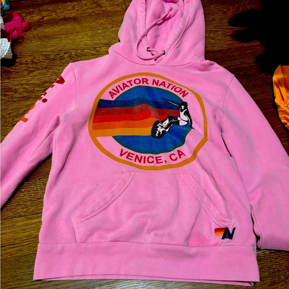 Aviator Nation Sweaters - Aviator Nation Pink Sweatshirt